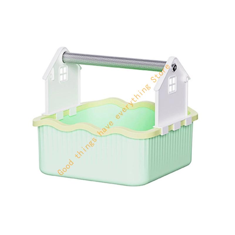 

Parrots Litter Box Cage Attachment Hygienic Bird Potty Training Solution 55KF