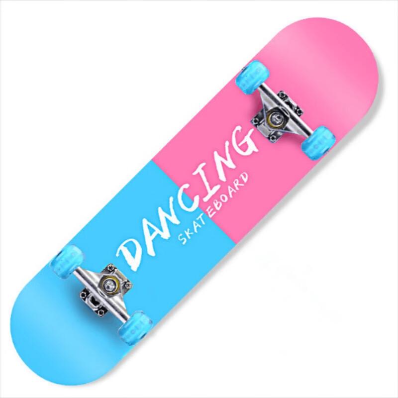 BoJue Flashing Wheel Double Kick Skateboard