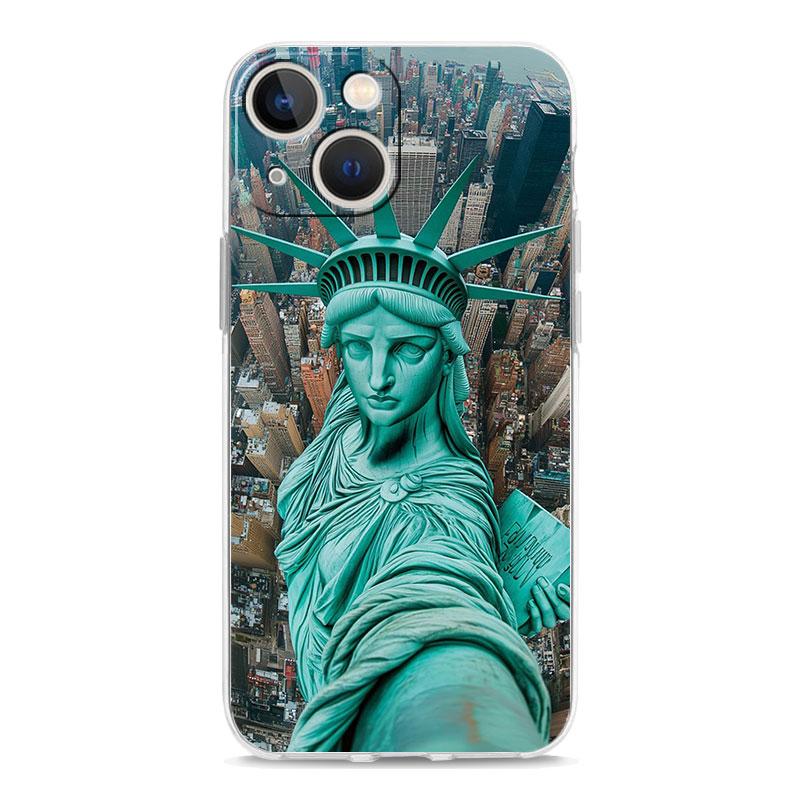 Phone Case For iPhone 17 Air Cases iPhone 16 15 12 13 14 Pro Max SE 7 8 Plus iPhone11 Cover NYC New York City seaside scenery