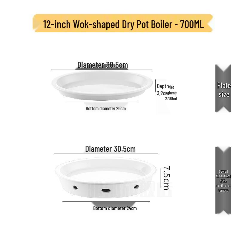 

Insulated Ceramic Candle-Heated Food Warmer and Stove Bowl – White Porcelain, Ideal for Heating Fish and Plate.