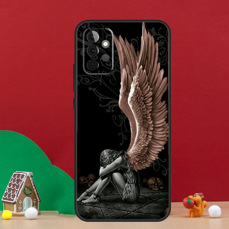 Fantasy Angel Girl Wings Case For Samsung Galaxy A17 A06 A16 A56 A36 A54 A34 A14 A52 A32 A13 A23 A33 A53 A15 A35 A55