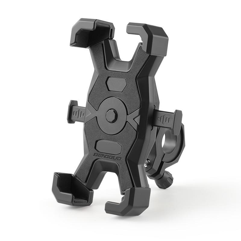 BENGGUO 4-Claw Bicycle Phone Mount 360 Degree Rotation Shockproof Motorcycle Cell Phone Bracket