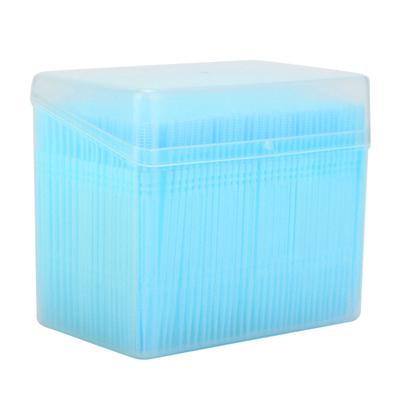 1100pcs   Box Double Head Teeth Cleaning Toothpick Oral Care Floss Pick Toothpick (Blue)