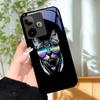 Für Realme GT7 5G Hülle Luxus Malerei Cover Gehärtetes Glas Handyhülle Für Realme GT 7 Fundas Harte PC Stoßfeste Schale Bumper