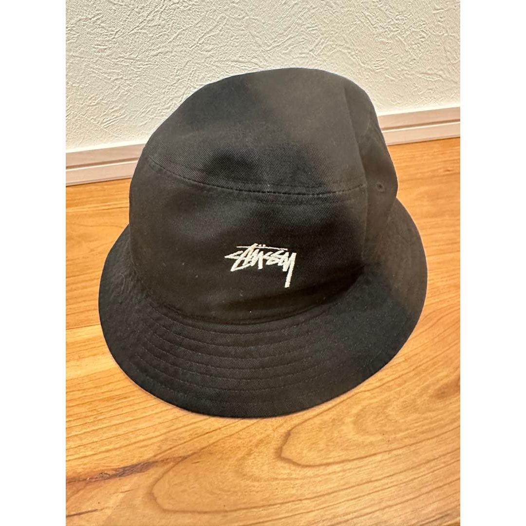 Used Stussy black bucket hat