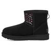 UGG Classic Mini Stud Ii Rivets Snow Boots Black Women's 1119101-BLK