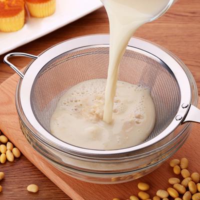 Stainless Steel Colander Long Handle Juice Soybean Milk Soup Filter Skimmer Tool