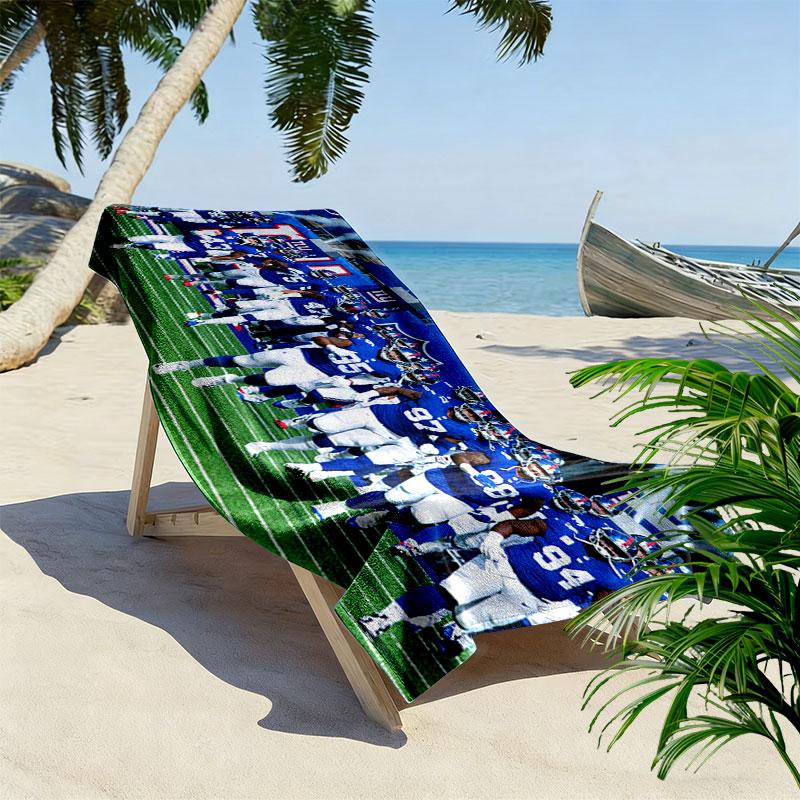 Giants Players Print Beach Towel, Large Soft Quick Dry Towel for Beach Camping Swimming