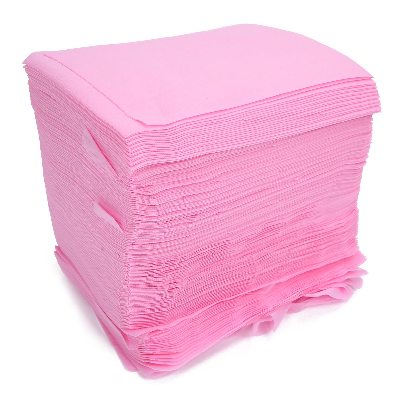 Health & Beauty Product Unisex Pink 100Pcs Disposable Bed Sheet Beauty Salon Soft Nonwoven Bed Sheet With Hole (Pink)