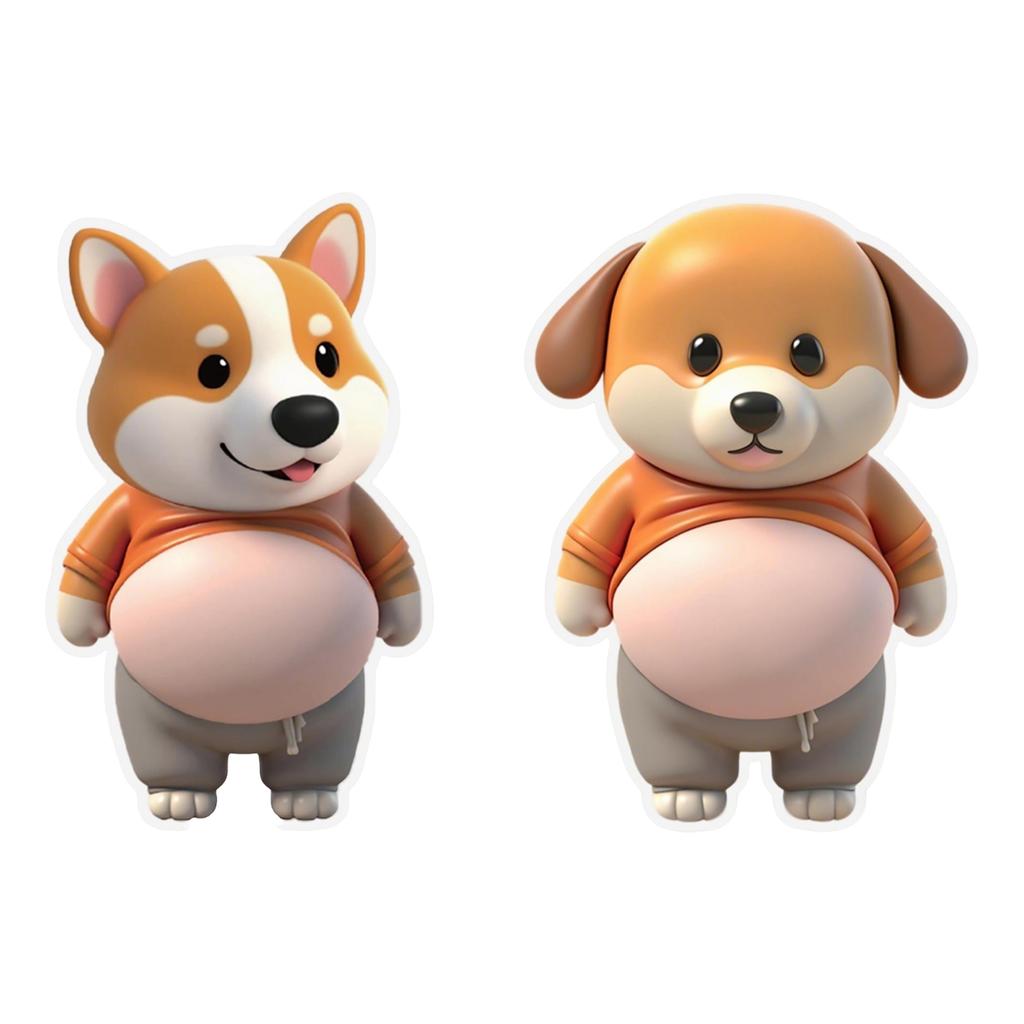 Cute Animal Ultra-Soft Silicone Car Bumper Sticker