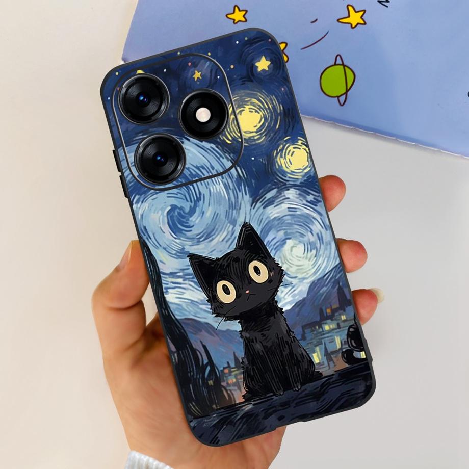For Tecno Spark 10 10c 10 Pro Phone Case Spark10 KI5k KI5m KI5q KI7 Back Cover Soft Transparent TPU Slim Funda Dragon Astronaut
