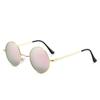 Retro European & American Round Polarized Sunglasses with Colorful Reflective Lenses for Men & Women - Model 8030