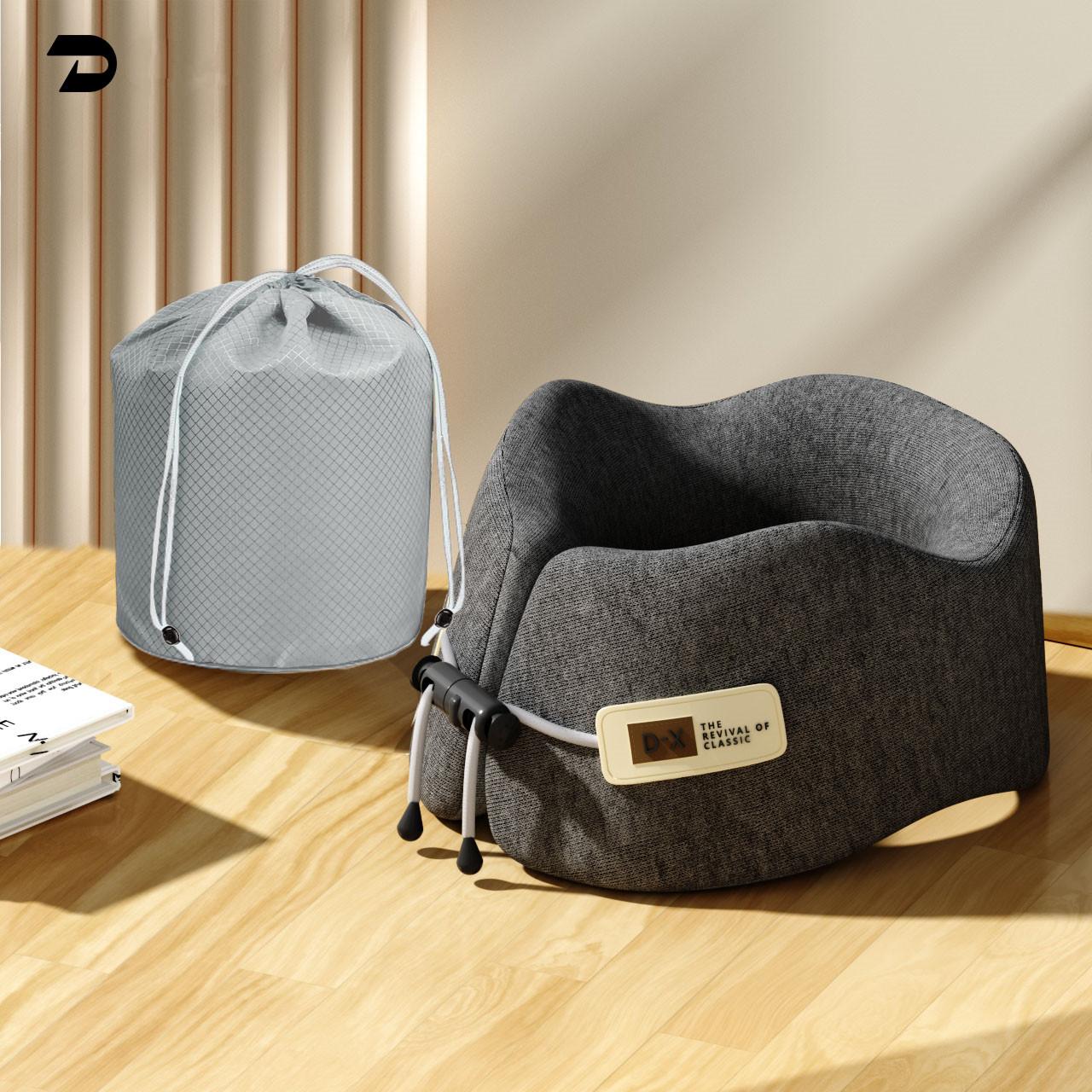 

Многофункциональная U-образная подушка для путешествий, подушка для шеи, медленный отскок, пена с эффектом памяти, автомобиль, самолет, подушка для сна, поддержка головы, мягкий подголовник 24x24x12cm темно-серого