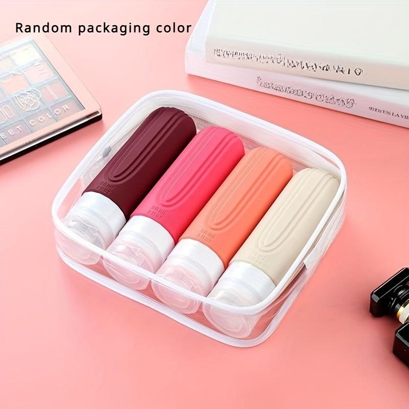 

4pcs Travel Subpackage Bottles - Leak-Proof, Refillable, Squeezable 3oz Silicone Containers for Shampoo, Conditioner, Lotion