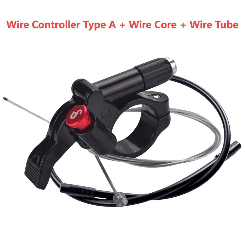 MTB Bike Suspension Fork Remote Lockout Lever Switch with Cable Bicycle Accessory for Outdoor Hiking Supplies