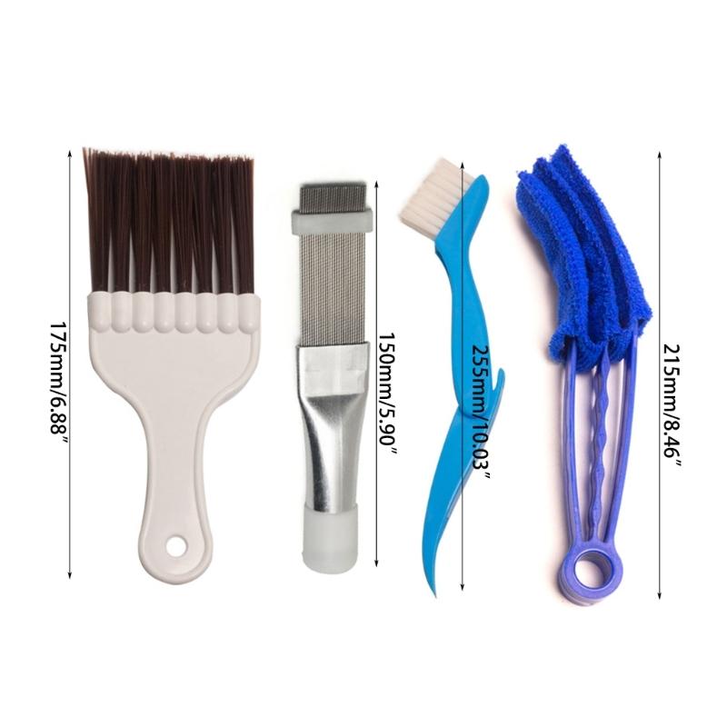 Air Conditioning Fin Comb Brush Condenser Blade Cleaning Repair Tool Universal Radiator Cleaning Brush Tool Cleaner Kits