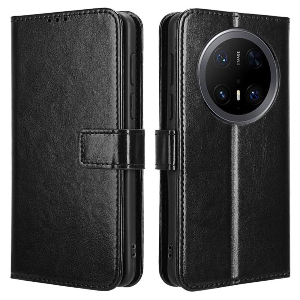 

Для Huawei Mate 70 Pro+/70 Pro Чехол Текстура Crazy Horse PU Кожа Чехол-кошелек для телефона A