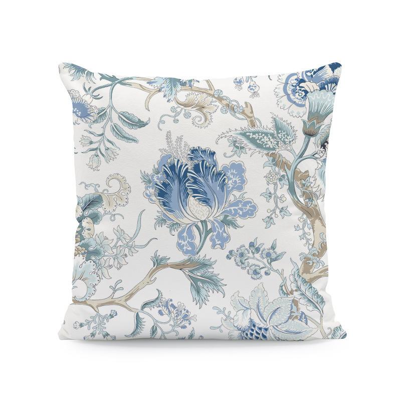 Home Decor Colorful Floral Patterns Pillow Covers for Home Pattern Cushion Cover Suitable for Sofa Bedroom Car Pillow Cover