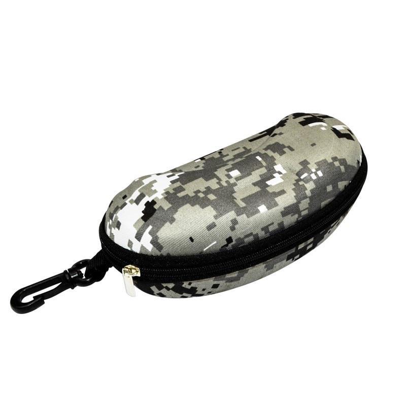 

1Pc Camouflage Spectacle Case Sunglasses Case Zipper Spectacle Case Compressive Soft Package Sheet Spectacle Case сірий колір
