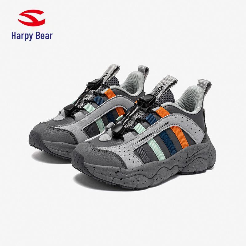 

Кожаные кроссовки Habi Bear для детей на весну и осень - Повседневные и спортивные кроссовки для бега на открытом воздухе 31 серый