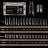 140/280pcs Reusable Nail Extension Forms Square Oval Coffin Nail Molds  Manicure Tools