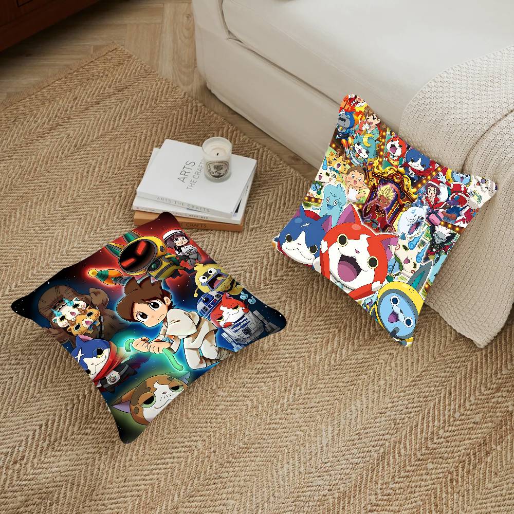 Game Yo-kai Watch Pillow Cover For Bedroom Room And Living Room Sofa Decorative Cushion Cover