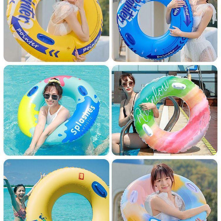 Adult & Children's Inflatable Swim Ring: Thickened Lifebuoy & Underarm Float for Beginners