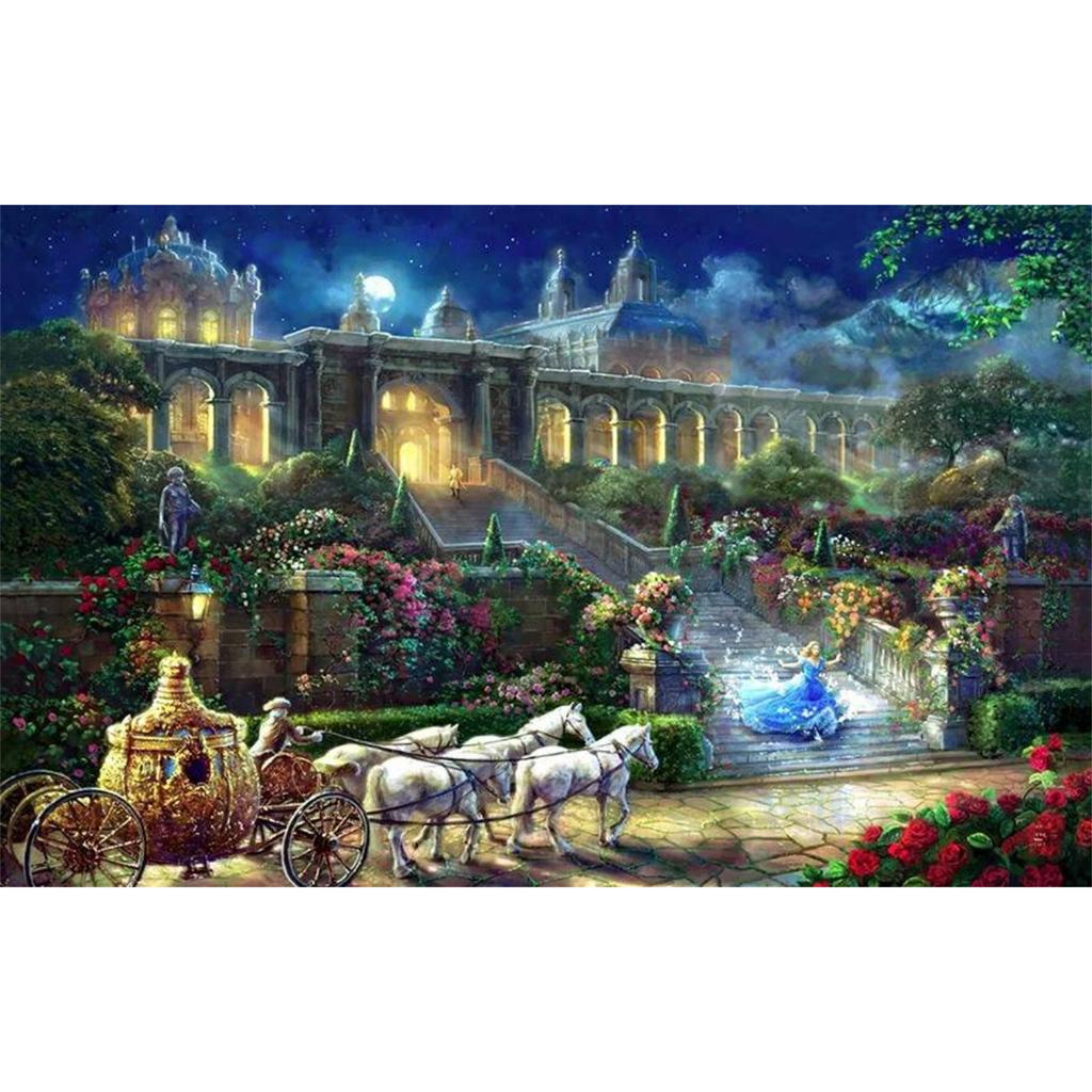 Aschenputtel Disney Prinzessin Quadratmuster Puzzle Gedruckt Mosaik Diamantmalerei Stich Kunst 5d Neu 2024 Große Größe Kinder Geschenk