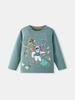 Boys' Luminous Astronaut Space T-shirt - Long-Sleeved Casual Base Layer for Autumn/Winter