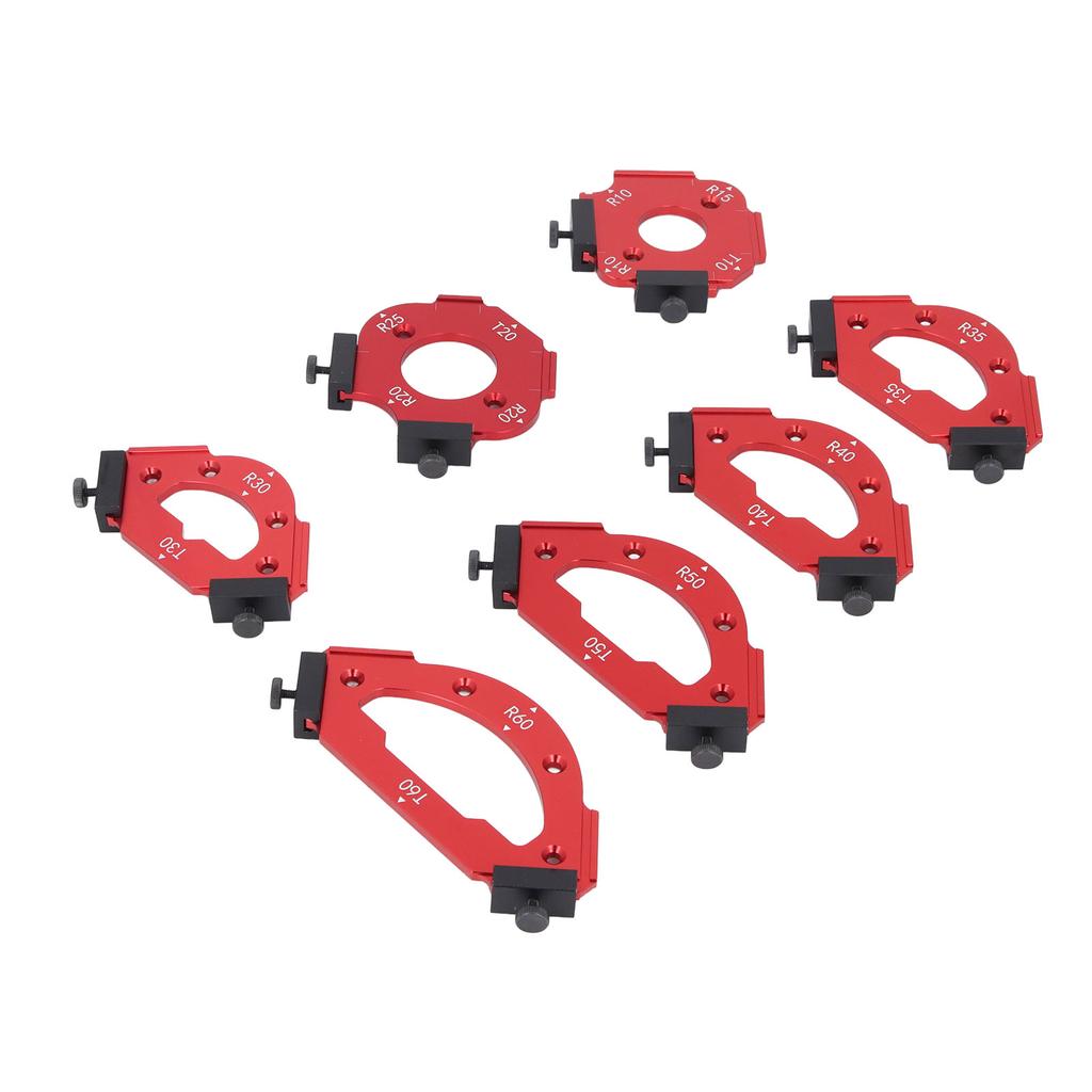 Table Corner Router Jig Set Trimming Machine Aluminium Alloy Router Radius Template Kits Woodworking