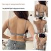 Bezszwowy biustonosz push-up bez pleców dla kobiet z małym biustem, z cienkimi ramiączkami i bezprzewodowymi, usztywnianymi miseczkami