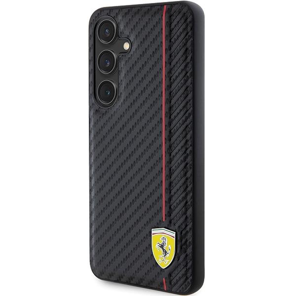 Ferrari Fehcs24Mn3Dur S24+ S926 Czarny/Black Hardcase Carbon Printed Line