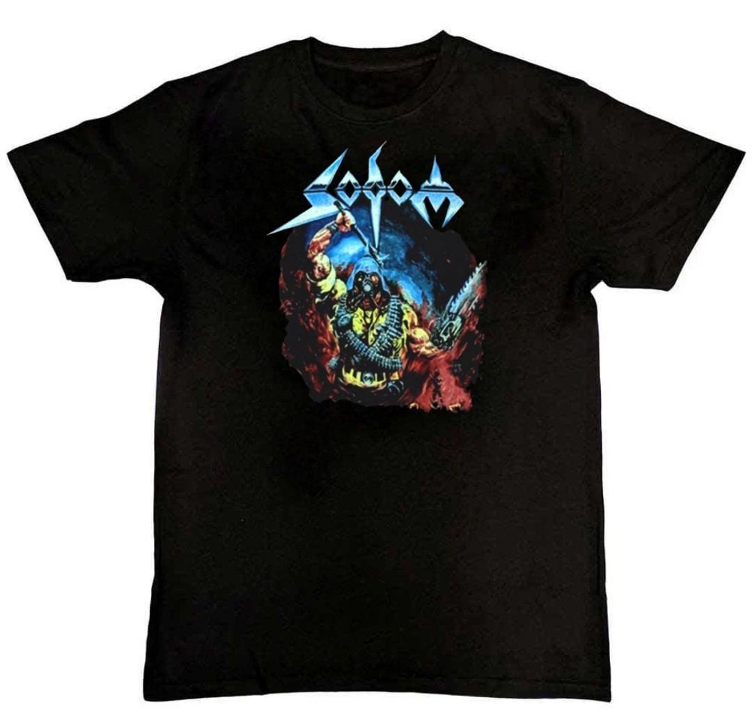 Rare SODOM - Band Graphic Print Mens T-Shirt S