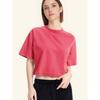 American Sexy Women's Overall Sexy Waist Hollow-out Short Sleeve T-shirt