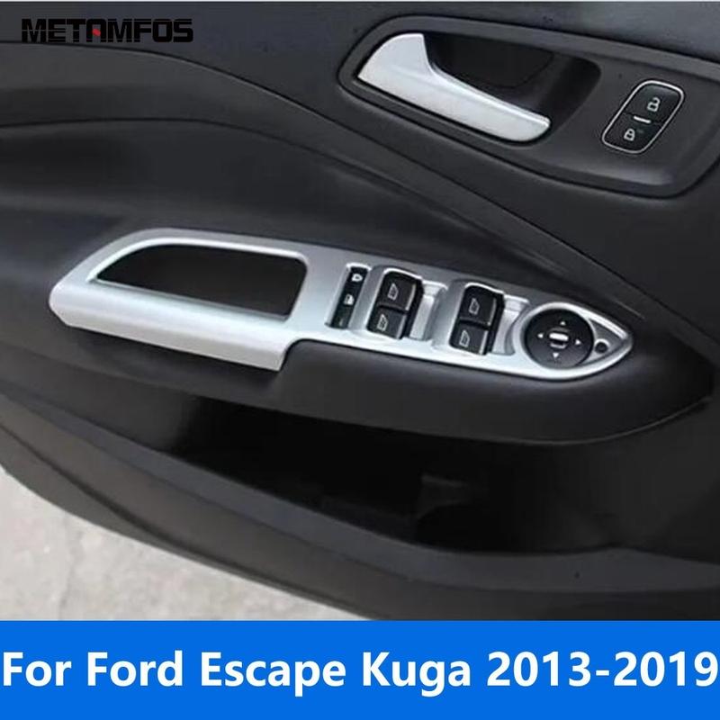 

For Ford Escape Kuga 2013-2018 Matte Window Lift Switch Cover Trim ide Armrest Frame Interior Accessories Car Styling