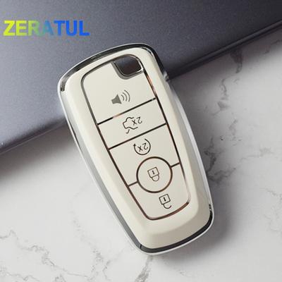 3/4/5 Buttons Car Key Case Protector Cover For Ford Fusion Edge Mustang Explorer F150 F250 F350 F450 Tpu Shell Fob Holder