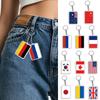 1PC Acrylic Fashion Key Holders Charm Keyring Gifts Car Decor Flag Key Chain Flag Key Chains Flags Bag Pendants