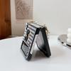 Applicable Samsung Folding Screen Protective Case Portable Pearl Chain Zflip4 Light Luxury Flip Phone Case Bear Cute Girl