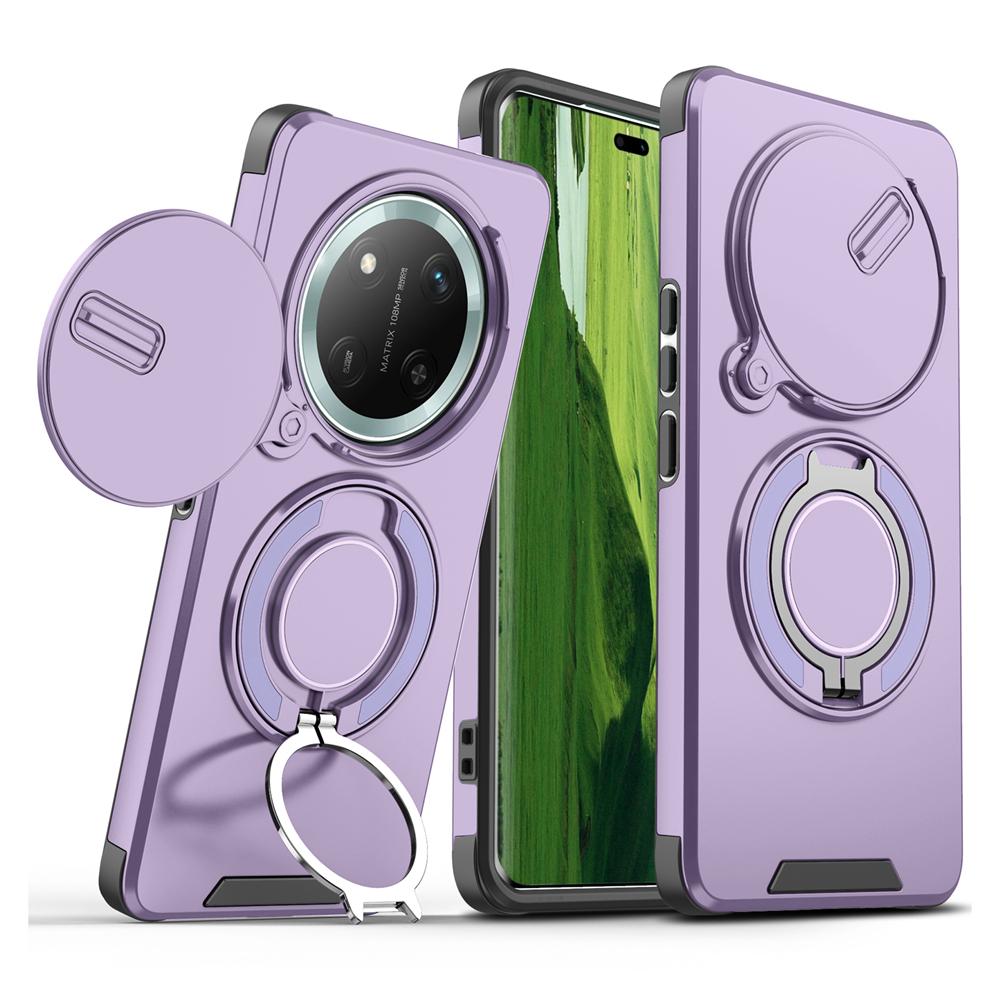 

KEYSION 360° Чехол-подставка для телефона для Honor X9c 5G X9c Smart Защита камеры со сдвижной шторкой Магнитный противоударный чехол для Magic 7 Lite for Honor X9c