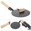 Crepe Pan with Spreader Flat Frying Pan Dough Spreader for Roti Egg Omelet Tortilla Dosa Skillet Pan Crepe Maker Pan for Electric Induction Gas Stove