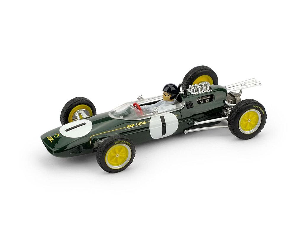BRUMM 1/43 LOTUS F1 Jim Clark Figure Included 1963 Belgian GP World Champion 50th Anniversary Commemorative Edition