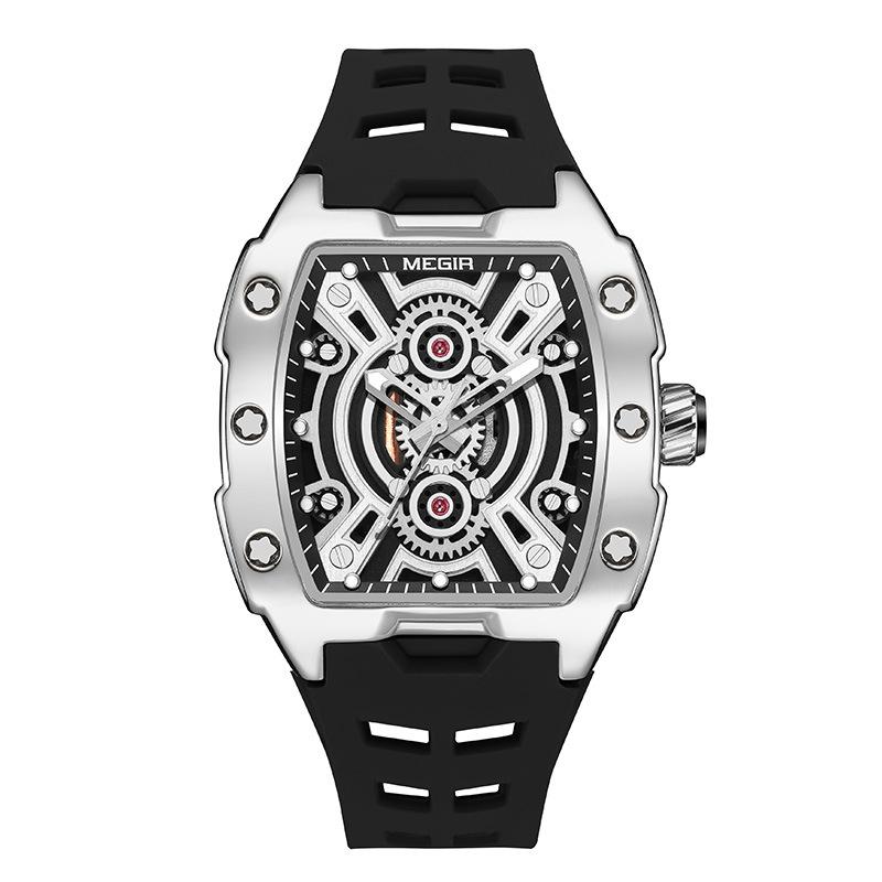 Sports Watch Men S Wine Barrel Type Luminous Waterproof Quartz Men S Watch Import Machine 8116