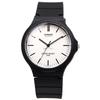 Casio Standard Analog Quartz Wristwatch Black and International No Presentation Box MW-240-7EV, Men's, White, Model, [Used]