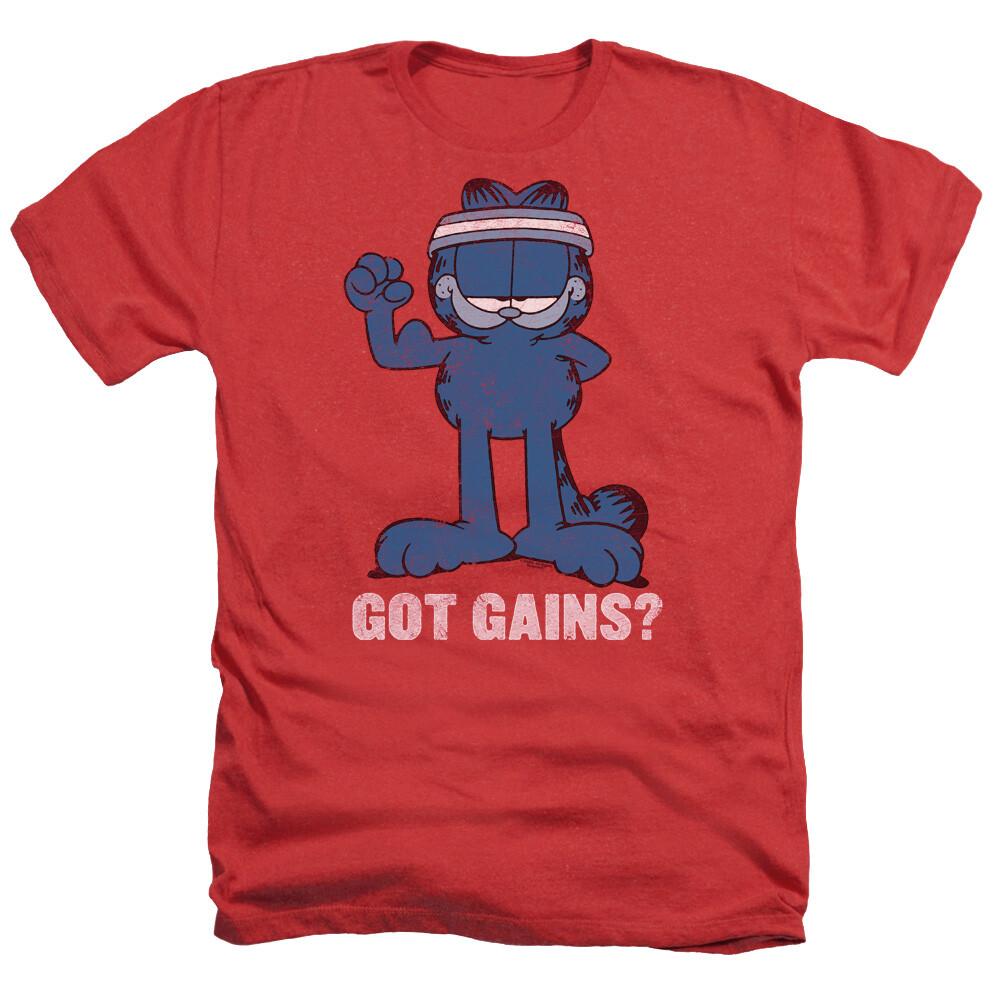 GARFIELD GOT GAINS Licensed Adult Men s Heather Tee Shirt SM-3XL Unisex T-Shirt S