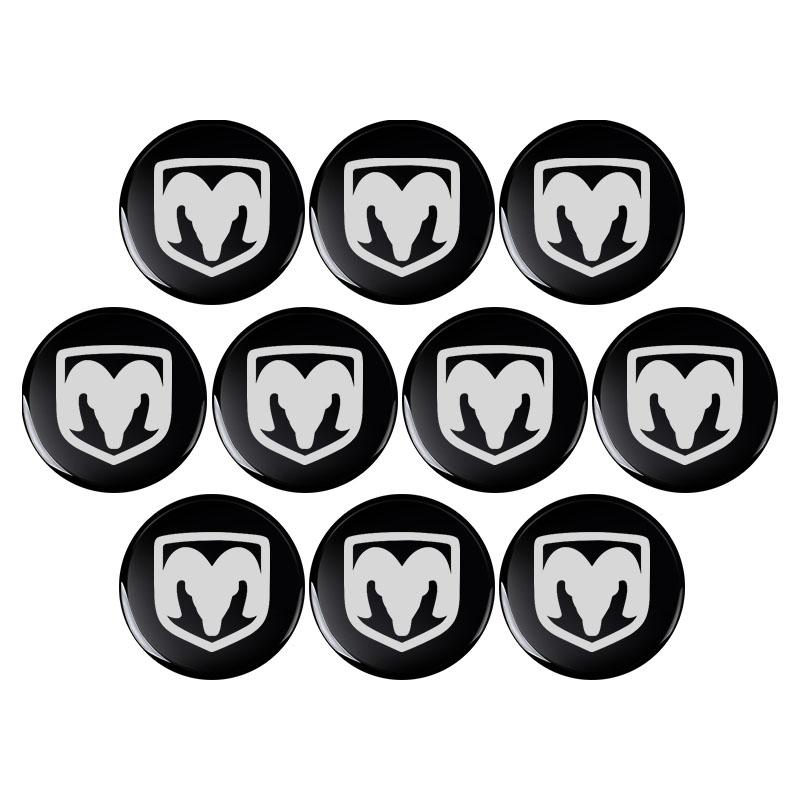 2/5/10Pcs 14MM Remote Car Key Stickers Emblem Accessories for Dodge SXT Challenger Charger RAM 1500 Stratus Dart Dakota Charger Avengr Durango