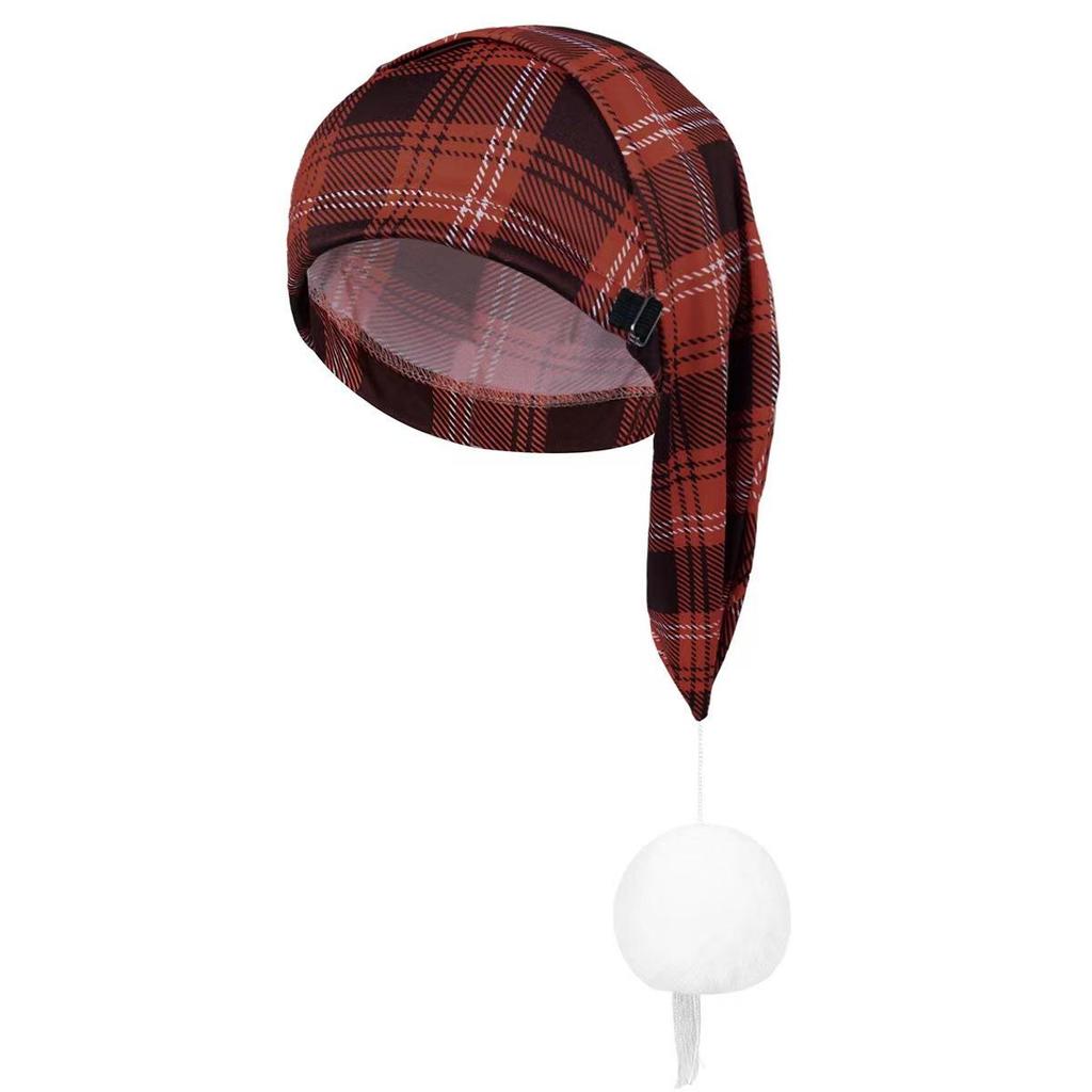 Plaid Retro Christmas Celebration Hat - European & American Style