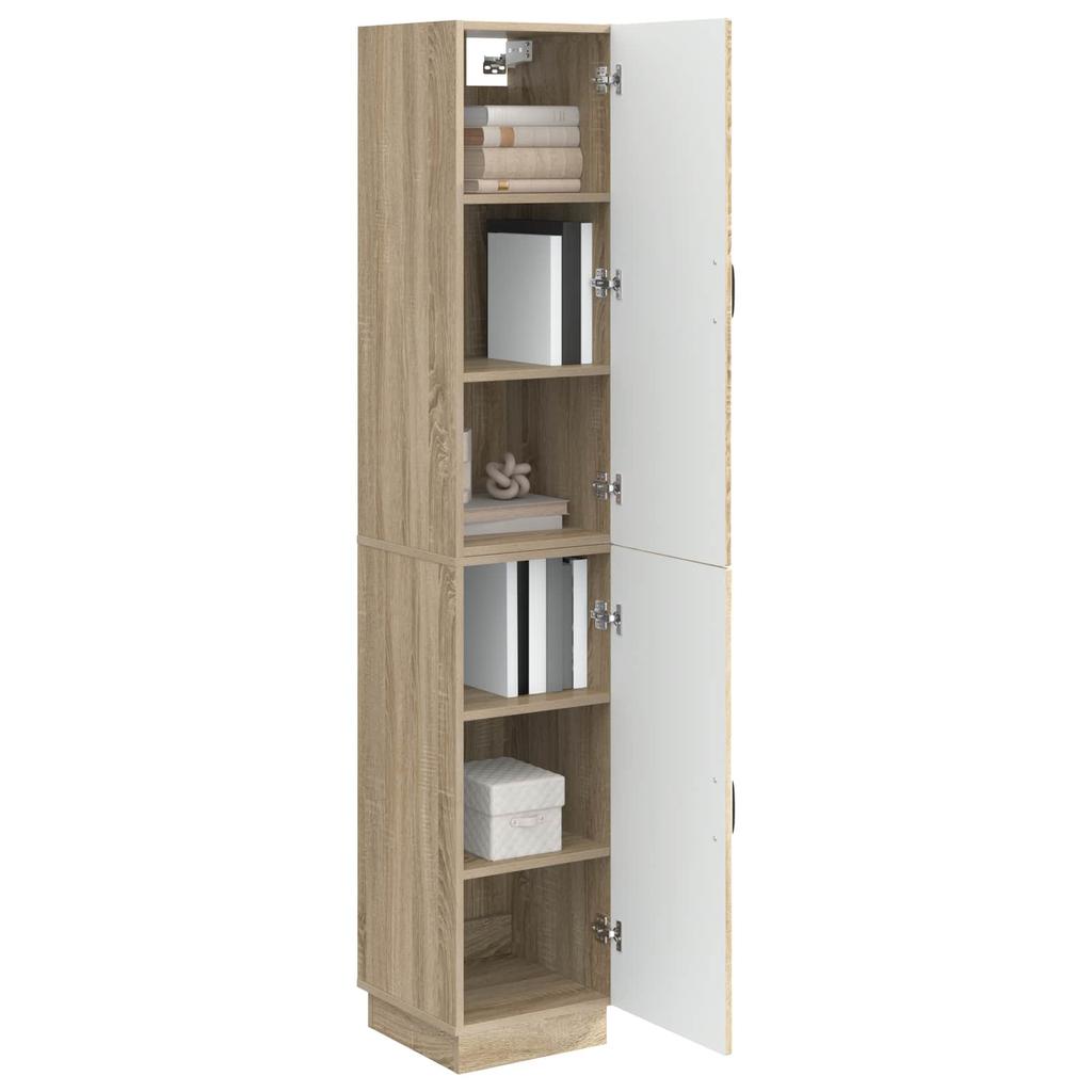 Cabinet Set 2 pcs Sonoma Oak Wood Based Panel