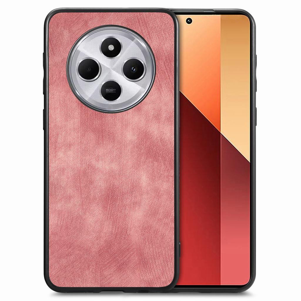 Retro Back Case For Xiaomi Redmi 14C 4G/14R 5G/Poco C75 4G Leather+TPU Shockproof Protective Phone Cover