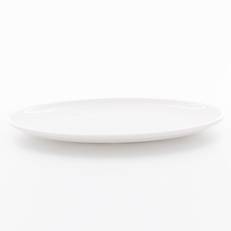 Yangge 10-дюймовая белая овальная обеденная тарелка из меламина