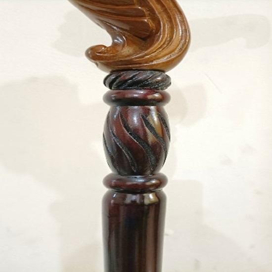 Bengala Cabeça de Leão Bengala de Madeira Design Arte Cabo Ergonômico para Palma Madeira Entalhada Andar Presentes para Saúde e Cuidados Presente de Halloween